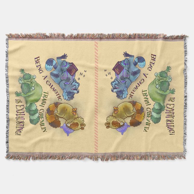 Chaotic Trash Gremlin, sleepy raccoons Decke (Vorderseite)