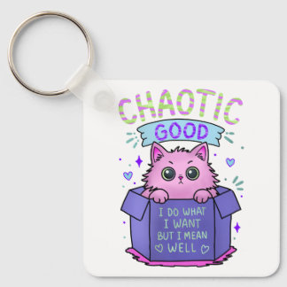 Chaotisch Gute Katze | Ich Tue Was Ich Will Schlüsselanhänger