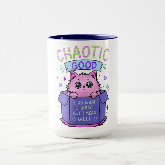 Chaotisch Gute Katze | Ich Tue Was Ich Will Tasse (Zentrum)