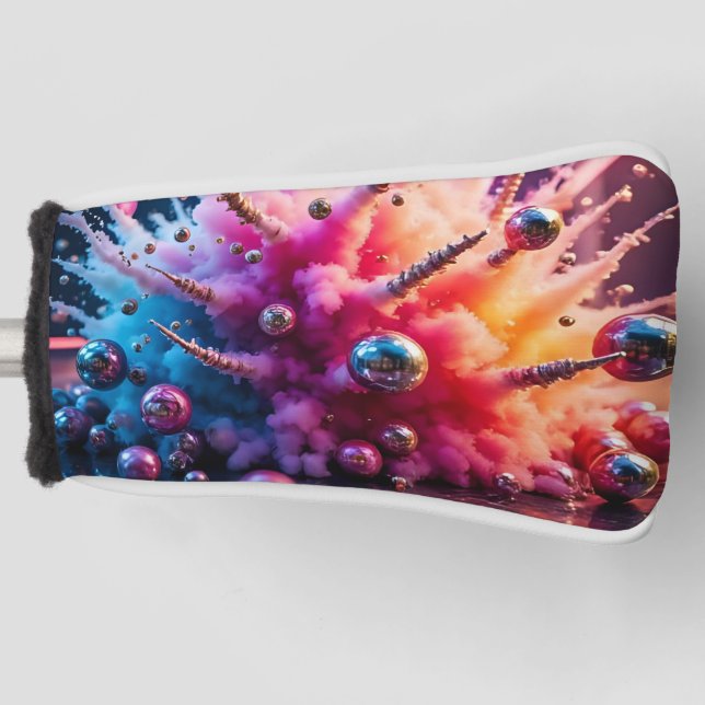 Chaotische Explosionen Golf Headcover (Vorderseite)