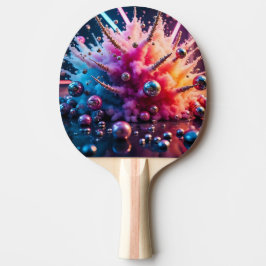 Chaotische Explosionen Tischtennis Schläger