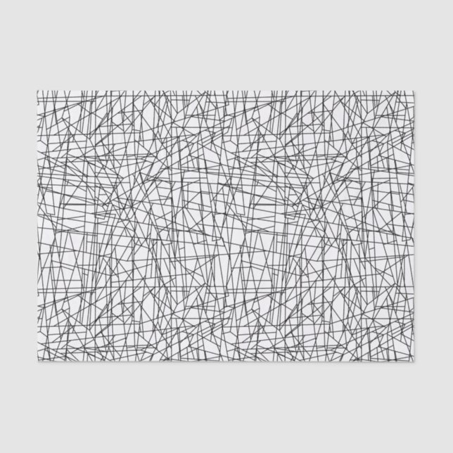 Chaotische Linien Seidenpapier (Vorderseite)