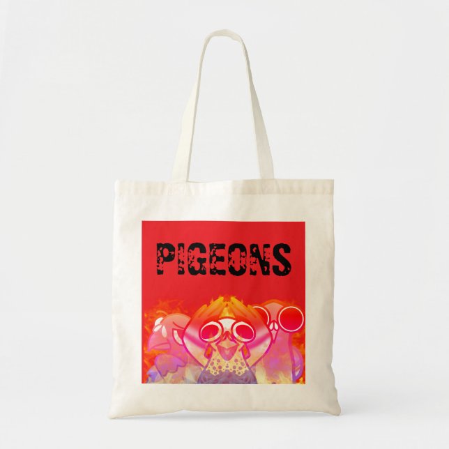 Chaotische Tauben-Tasche Tragetasche (Vorne)