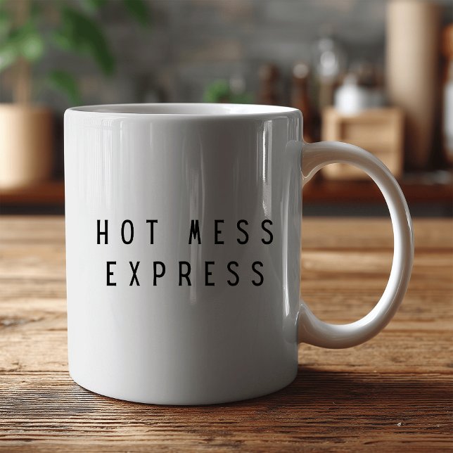 CHAOTISCHER EXPRESS Lustig  Kaffeetasse (Von Creator hochgeladen)