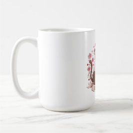 Chaotisches Katzenpaar – Süßer Whimsical-Liebesauf Kaffeetasse