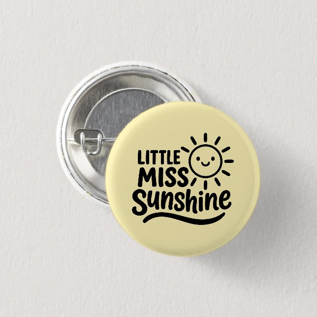 Chapa divertida – Little Miss Sunshine Button (Vorne & Hinten)