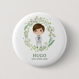Chapa Primera Comunión HUGO Button