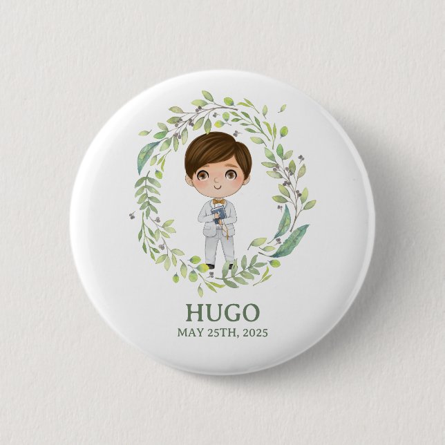 Chapa Primera Comunión HUGO Button (Vorderseite)