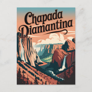 Chapada Diamantina Brasilien Vintag Postkarte