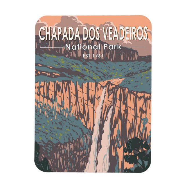 Chapada Dos Veadeiros Nationalpark Brasilien Magnet (Vertikal)