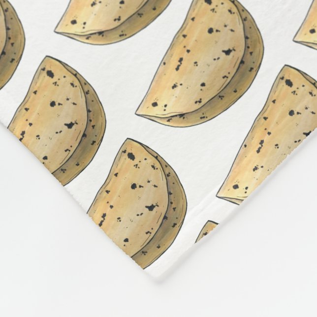 Chapati Roti Indian Food Ungesäuertes Flatbread Fleecedecke (Ecke)