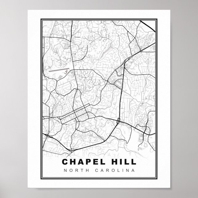 Chapel Hill Map Poster (Vorne)