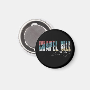 Chapel Hill North Carolina Cool Retro Wetter Magnet
