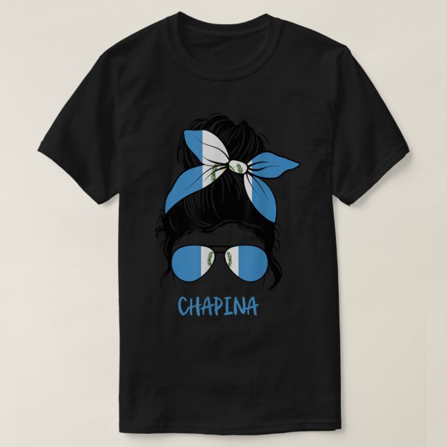 Chapina Guatemala Mädchen T-Shirt (Design vorne)