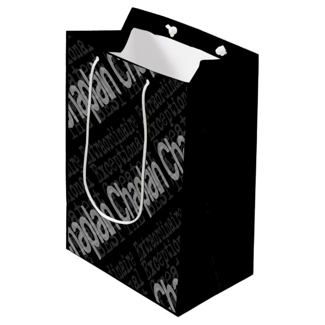 Chaplain Extraordinaire Mittlere Geschenktüte (Vorderseite Schrägansicht)