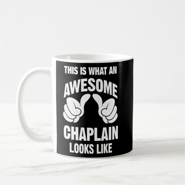 Chaplain sieht Phantastisch aus wie lustig Kaffeetasse (Links)
