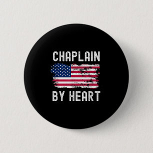 Chaplain US sa Flag Profession Retro Job Titel Button