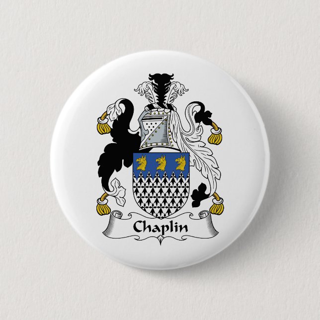 Chaplin-Familienwappen Button (Vorderseite)