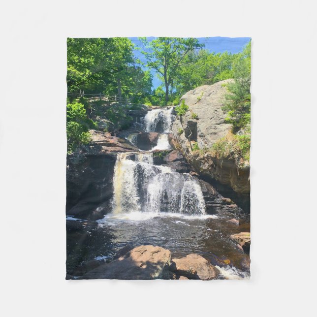 Chapman Falls Gelassenheit Fleecedecke (Vorderseite)