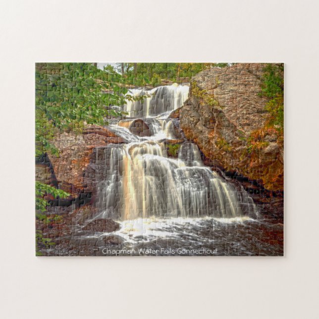 Chapman Wasserfall Connecticut. Jigsaw Puzzle (Horizontal)