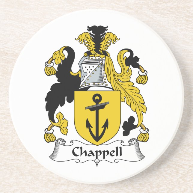 Chappell Familienwappen Untersetzer (Vorne)