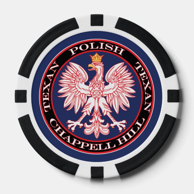 Chappell Hill Round Polish Texan Pokerchips (Vorderseite)