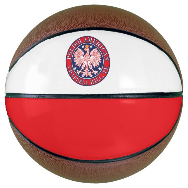 Chappell Hill Texas Polnischer Adler Basketball (Vorderseite)