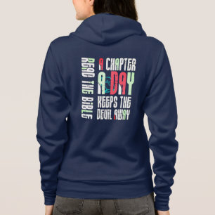Chapter A Day Keep The Devil Away-Funny Christian Hoodie