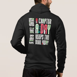 Chapter A Day Keep The Devil Away-Funny Christian Hoodie