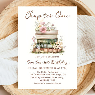 Chapter One Books Einladung zum 1. Geburtstag