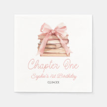 Chapter One Pink Bow Books 1st Birthday Party