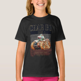 Char B1 Bis Französischer Schwertank des Zweiten W T-Shirt