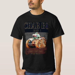 Char B1 Bis Französischer Schwertank des Zweiten W T-Shirt