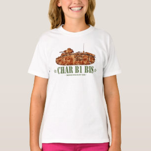 Char B1 bis Zweiter Weltkrieg französischer schwer T-Shirt