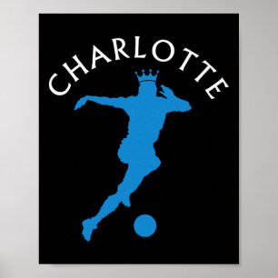 Char Lotte Fußball Fan Support Stadion Zeigen Sie Poster