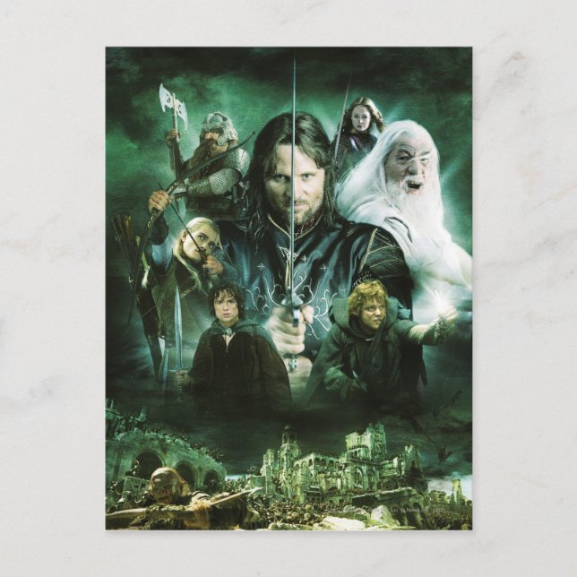 Character Collage Postkarte (Vorderseite)