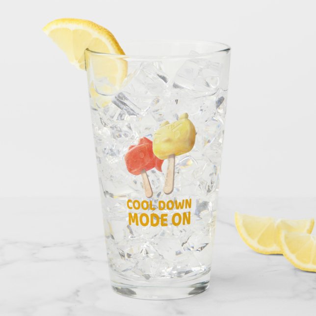 Character Popsicles Glas (Vorderseite Ice)