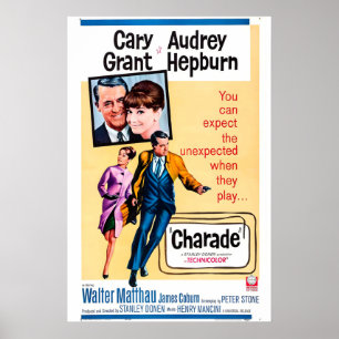 Charade 1963 Film POSTER DRUCK A5-A1 60er Klassike