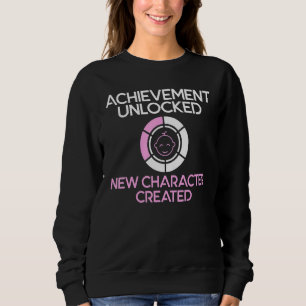 Charakter erstellt neue Dad Schwangerschaft Ankünd Sweatshirt