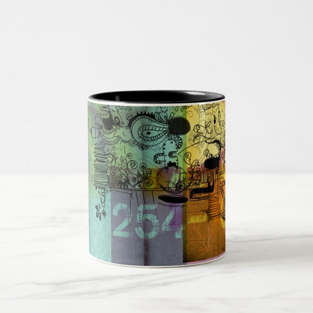 Charakter-Tasse Zweifarbige Tasse (Mittel)