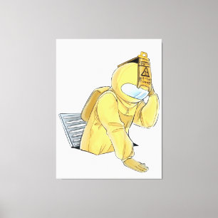 Charaktere, unter uns, Spiel, Impostor, Leinwanddruck