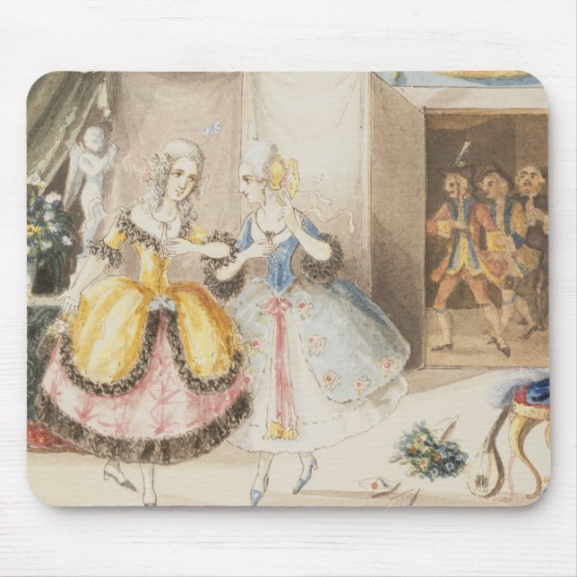 Charaktere von "Cosi Fan tutte" durch Mozart, 1840 Mousepad (Vorne)