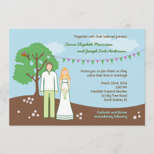Charakteristisch Whimsical Wedding Einladung
