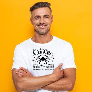 Charakteristische Merkmale des Krebses Zodiac-Horo T-Shirt
