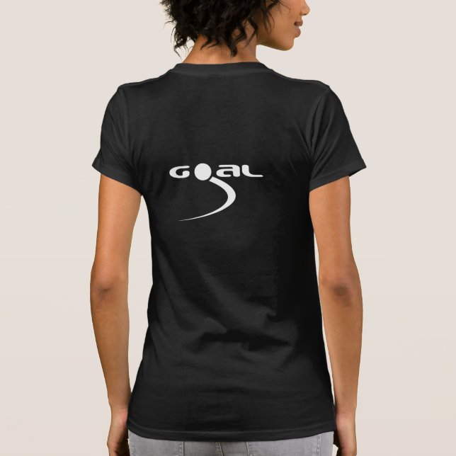 Charakteristischer weißer einfarbiger Gol-Pfad T-Shirt (Rückseite)