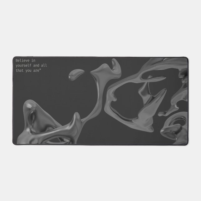 Charcoal Abstract pattern illustration Schreibtischunterlage (Vorderseite)