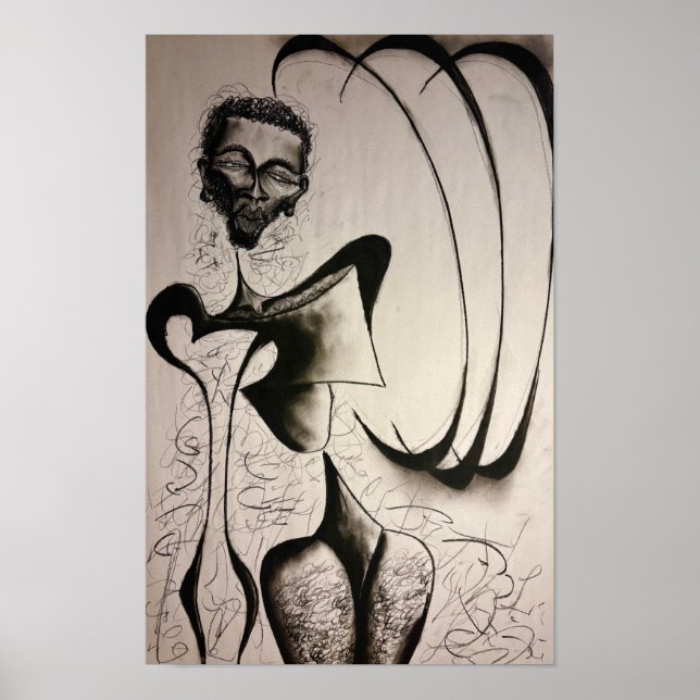charcoal drawing poster (Vorne)