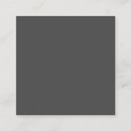 Charcoal Grau Square 2.5"x2.5" Benutzerdefinierte Telefonnummerkarte