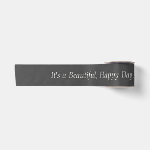 Charcoal Gray 434343 - Benutzerdefinierte Meldung Satinband