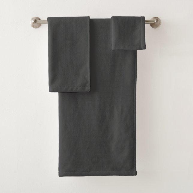 Charcoal Gray Badhandtuch Set (Insitu)